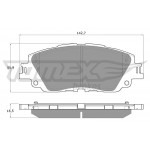 TOMEX Brakes Bremsbelagsatz, Scheibenbremse